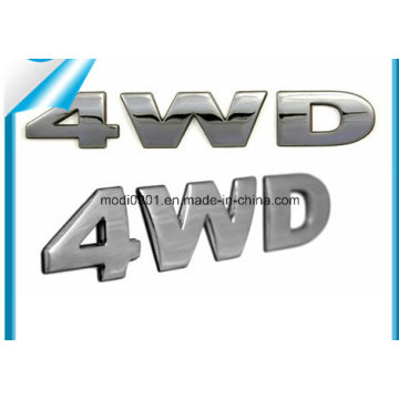 Logo de voiture de chrome, lettres en plastique de chrome, autocollants faits sur commande de voiture d&#39;ABS 3D